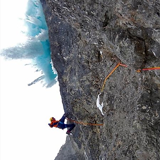 Dejan Koren, three new routes at Forcella Lavina